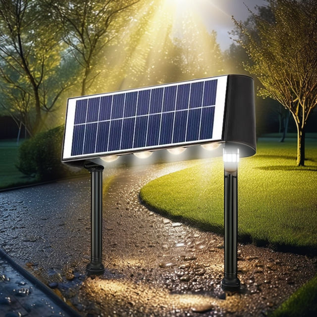 Led Landscape Solar Garden Lamp Waterproof Outdoor Up and Do (Solar Garden Landscape)